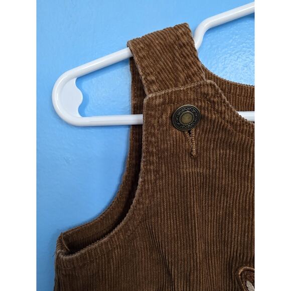 Longaberger Baskets Homestead Girls Size 3T Brown Corduroy Jumper Dress - Picture 4 of 5